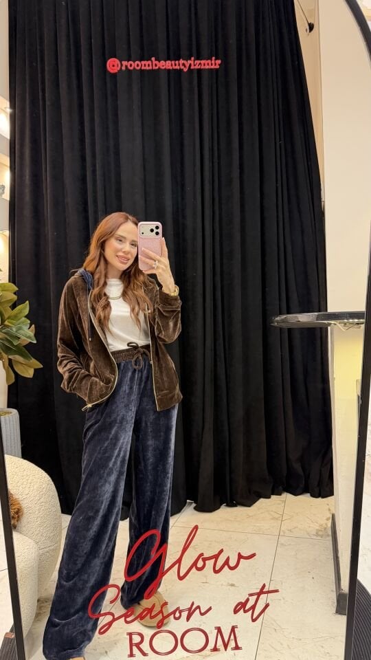 Kadife iki renkli takım